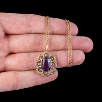 Antique Edwardian Suffragette Pendant Necklace Amethyst Peridot Pearl 9ct Gold c.1910 (7 of 8) Antique Edwardian Suffragette Pendant Necklace Amethyst Peridot Pearl 9ct Gold c.1910 (7 of 8)