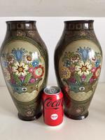 Pair of Large Antique Royal Bonn Vases - Art Nouveau (7 of 9) Pair of Large Antique Royal Bonn Vases - Art Nouveau (7 of 9)