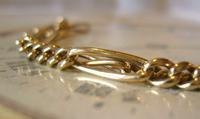 Antique Pocket Watch Chain 1890s Victorian Brass Figaro Link Albert With T Bar (6 of 11) Antique Pocket Watch Chain 1890s Victorian Brass Figaro Link Albert With T Bar (6 of 11)