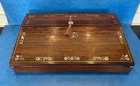 William IV Rosewood Lap Desk with Mother of Pearl Inlay (3 of 12) William IV Rosewood Lap Desk with Mother of Pearl Inlay (3 of 12)