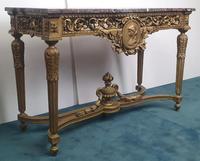 19th Century Marble Topped Gilt Console Table (3 of 7) 19th Century Marble Topped Gilt Console Table (3 of 7)