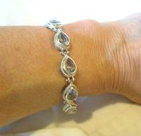 Vintage Silver & Aquamarine Bracelet 1970s 71/4" Length 16.6 Grams (11 of 12) Vintage Silver & Aquamarine Bracelet 1970s 71/4" Length 16.6 Grams (11 of 12)