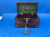William IV Rosewood Twin Section Tea Caddy with Mother of Pearl Inlay (8 of 14) William IV Rosewood Twin Section Tea Caddy with Mother of Pearl Inlay (8 of 14)