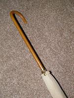 Vintage Ladies Beige Canopy Umbrella with Skilfully Clad Leather Crook Handle (10 of 14) Vintage Ladies Beige Canopy Umbrella with Skilfully Clad Leather Crook Handle (10 of 14)