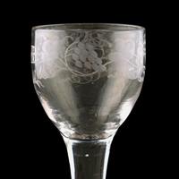 18th Century Folded Foot George II Wine Glass (2 of 7) 18th Century Folded Foot George II Wine Glass (2 of 7)