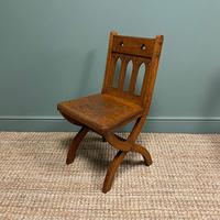 Quality Pair of Oak Hall Chairs by Shoolbred (7 of 7) Quality Pair of Oak Hall Chairs by Shoolbred (7 of 7)