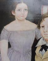 Large Oil on Canvas Portrait of Brother & Sister 1860 (10 of 13) Large Oil on Canvas Portrait of Brother & Sister 1860 (10 of 13)