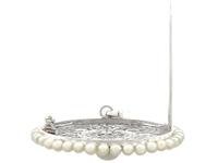 1.38 ct Diamond and Seed Pearl, Platinum Pendant / Brooch - Antique Italian Circa 1900 (7 of 12) 1.38 ct Diamond and Seed Pearl, Platinum Pendant / Brooch - Antique Italian Circa 1900 (7 of 12)
