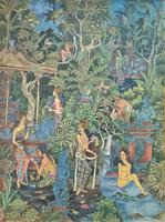 Superb 20thc Eastern School - Oil on Fabric Painting - Ladies in Various Poses (2 of 12) Superb 20thc Eastern School - Oil on Fabric Painting - Ladies in Various Poses (2 of 12)