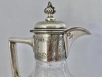 Silver & Crystalclaret Jug. Sheffield 1894. (2 of 10) Silver & Crystalclaret Jug. Sheffield 1894. (2 of 10)