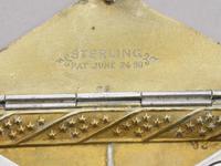 Victorian Patented American Sterling Silver & Enamel Envelope Form Double Stamp Case (5 of 8) Victorian Patented American Sterling Silver & Enamel Envelope Form Double Stamp Case (5 of 8)