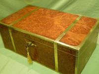Exceptional FULLY Brass Bound Amboyna Writing Box c.1850 (3 of 15) Exceptional FULLY Brass Bound Amboyna Writing Box c.1850 (3 of 15)