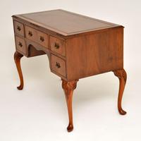 Antique Burr Walnut Leather Top Desk (5 of 10) Antique Burr Walnut Leather Top Desk (5 of 10)