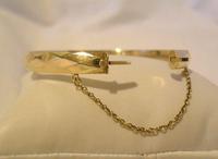 Antique 9ct Rose Rolled Gold Bangle 1940s Faceted Bracelet 7" Length 18.9 Grams (9 of 11) Antique 9ct Rose Rolled Gold Bangle 1940s Faceted Bracelet 7" Length 18.9 Grams (9 of 11)