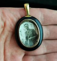 Victorian Onyx Mourning Locket, Seed Pearl Star, 15ct Gold (5 of 12) Victorian Onyx Mourning Locket, Seed Pearl Star, 15ct Gold (5 of 12)