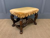 Carolean Style Upholstered Walnut Stool (4 of 6) Carolean Style Upholstered Walnut Stool (4 of 6)