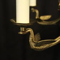 French Gilded Brass Empire 6 Light Antique Chandelier (10 of 10) French Gilded Brass Empire 6 Light Antique Chandelier (10 of 10)