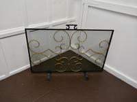 4ft Iron and Gilt Fire Guard for Inglenook Fireplace (4 of 5) 4ft Iron and Gilt Fire Guard for Inglenook Fireplace (4 of 5)