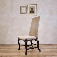 18th Century Ebonised & Upholstered Queen Anne Side Chair (11 of 13) 18th Century Ebonised & Upholstered Queen Anne Side Chair (11 of 13)