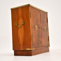 Antique Military Campaign Style Yew Wood Miniature Cabinet (5 of 7) Antique Military Campaign Style Yew Wood Miniature Cabinet (5 of 7)