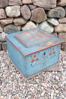 Swedish 'folk art' original blue paint box from hälsingland region, 1847. (11 of 26) Swedish 'folk art' original blue paint box from hälsingland region, 1847. (11 of 26)