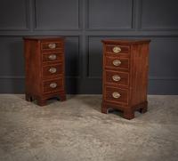 Pair of Inlaid Mahogany Bedside Chests (1 of 10)