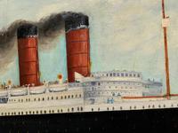 Huge Stunning Antique Seascape Oil Painting of Cunard's RMS Lusitania Ship c.1918 (16 of 16) Huge Stunning Antique Seascape Oil Painting of Cunard's RMS Lusitania Ship c.1918 (16 of 16)