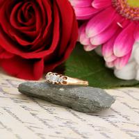 The Antique White Tipped Three Diamond Ring (2 of 6) The Antique White Tipped Three Diamond Ring (2 of 6)