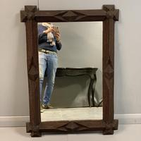 Large "tramp art" mirror with original glass (2 of 6) Large "tramp art" mirror with original glass (2 of 6)