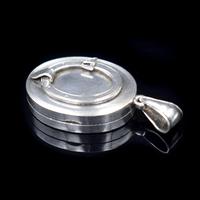 Antique Victorian Sterling Silver Oval Buckle Locket Pendant (8 of 10) Antique Victorian Sterling Silver Oval Buckle Locket Pendant (8 of 10)