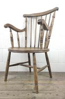 Early 20th Century Antique Beech Penny Seat Armchair (8 of 10) Early 20th Century Antique Beech Penny Seat Armchair (8 of 10)