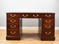 20th Century Edwardian Mahogany Partners Desk (2 of 10) 20th Century Edwardian Mahogany Partners Desk (2 of 10)