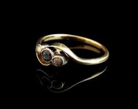 Art Deco Sapphire & Diamond trilogy ring, 18ct gold (5 of 10) Art Deco Sapphire & Diamond trilogy ring, 18ct gold (5 of 10)