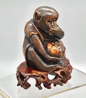 Signed Netsuke of a Monkey (2 of 8) Signed Netsuke of a Monkey (2 of 8)