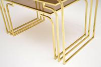 1970’s Vintage Italian Brass & Glass Nest of 3 Tables (9 of 10) 1970’s Vintage Italian Brass & Glass Nest of 3 Tables (9 of 10)