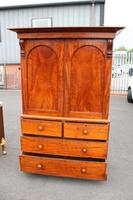 1900's Mahogany Linen Press with 4 Original Slides (2 of 5) 1900's Mahogany Linen Press with 4 Original Slides (2 of 5)