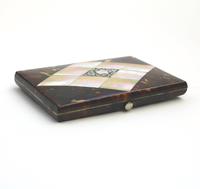 Good Tortoiseshell & Mop & Silver Visiting Card Case c.1880 (4 of 8) Good Tortoiseshell & Mop & Silver Visiting Card Case c.1880 (4 of 8)