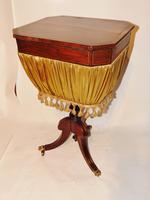 Regency Rosewood & Brass Inlaid Work Table (3 of 9) Regency Rosewood & Brass Inlaid Work Table (3 of 9)