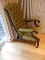 William IV arm chair, unmarked upholstery. (3 of 6) William IV arm chair, unmarked upholstery. (3 of 6)