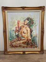 Impressionism Oil Painting Thailand School "Posing Nude Lady" (2 of 25) Impressionism Oil Painting Thailand School "Posing Nude Lady" (2 of 25)