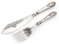 Pair of Victorian Boxed Silver Plated Fish Servers (2 of 6) Pair of Victorian Boxed Silver Plated Fish Servers (2 of 6)