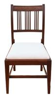 Pair of Georgian mahogany dining side hall bedroom chairs (5 of 7) Pair of Georgian mahogany dining side hall bedroom chairs (5 of 7)