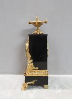 French Rococo Style Black Slate and Bronze Gilt Mantel Clock by Japy Freres (7 of 9) French Rococo Style Black Slate and Bronze Gilt Mantel Clock by Japy Freres (7 of 9)