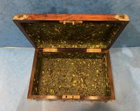 Victorian Brassbound & Brass Inlaid Walnut Jewellery Box (15 of 16) Victorian Brassbound & Brass Inlaid Walnut Jewellery Box (15 of 16)