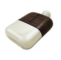 Huge Antique Victorian Silver Plated & Crocodile Leather 8" Hip Flask c.1890 (10 of 12) Huge Antique Victorian Silver Plated & Crocodile Leather 8" Hip Flask c.1890 (10 of 12)
