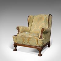 Antique Wing-Back Armchair, English, Fireside, Lounge, Seat, Edwardian, 1910 (9 of 12) Antique Wing-Back Armchair, English, Fireside, Lounge, Seat, Edwardian, 1910 (9 of 12)