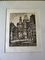 Etching by Professor Otto Ferdinand Probst - Rothenberg ? (2 of 5) Etching by Professor Otto Ferdinand Probst - Rothenberg ? (2 of 5)