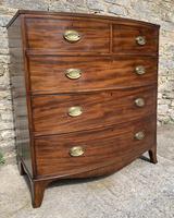 Large Regency Mahogany Bow Front Chest of Drawers (8 of 19) Large Regency Mahogany Bow Front Chest of Drawers (8 of 19)