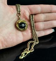 Victorian Agate Snake Pendant, Pinchbeck Albert Chain (12 of 12) Victorian Agate Snake Pendant, Pinchbeck Albert Chain (12 of 12)