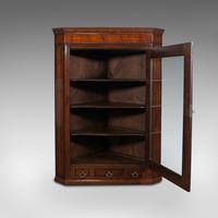 Antique Corner Cabinet, English, Oak, Flame Mahogany, Cupboard, Georgian c.1800 (3 of 12) Antique Corner Cabinet, English, Oak, Flame Mahogany, Cupboard, Georgian c.1800 (3 of 12)